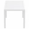 Ares Resin Rectangle Dining Table White 55 inch - Ares Resin Rectangle Dining Table White 55 inch