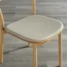 Greenington Hanna Chair Leather Seat, Wheat - Set of Two - Seat Closeup Angle - Greenington Hanna Chair Leather Seat, Wheat - Set of Two - Seat Closeup Angle