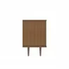 Manhattan Comfort Hampton 53.54 TV Stand with 4 Shelves and Solid Wood Legs in Maple Cream Side - Manhattan Comfort Hampton 53.54 TV Stand with 4 Shelves and Solid Wood Legs in Maple Cream Side