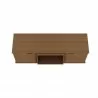 Manhattan Comfort Hampton 53.54 TV Stand with 4 Shelves and Solid Wood Legs in Maple Cream Top - Manhattan Comfort Hampton 53.54 TV Stand with 4 Shelves and Solid Wood Legs in Maple Cream Top