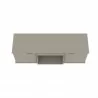 Manhattan Comfort Hampton 53.54 TV Stand with 4 Shelves and Solid Wood Legs in Off White Top - Manhattan Comfort Hampton 53.54 TV Stand with 4 Shelves and Solid Wood Legs in Off White Top