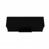 Manhattan Comfort Hampton 53.54 TV Stand with 4 Shelves and Solid Wood Legs in Black Top - Manhattan Comfort Hampton 53.54 TV Stand with 4 Shelves and Solid Wood Legs in Black Top