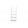 Manhattan Comfort Cooper 5-Shelf Floating Ladder Bookcase in White