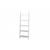 Manhattan Comfort Cooper 5-Shelf Floating Ladder Bookcase in White - Manhattan Comfort Cooper 5-Shelf Floating Ladder Bookcase in White