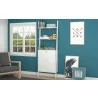 Manhattan Comfort Cooper Ladder Display Cabinet with 2 Floating Shelves in White - Manhattan Comfort Cooper Ladder Display Cabinet with 2 Floating Shelves in White