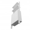 Manhattan Comfort Cooper Ladder Display Cabinet with 2 Floating Shelves in White Bottom