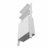 Manhattan Comfort Cooper Ladder Display Cabinet with 2 Floating Shelves in White Bottom - Manhattan Comfort Cooper Ladder Display Cabinet with 2 Floating Shelves in White Bottom