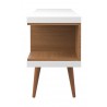 White Gloss  and Maple Cream - Side