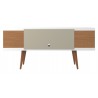 Drawers Closed - White Gloss  and Maple Cream 