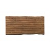  Alpine Furniture Live Edge Dining Table in Light Walnut - Top View