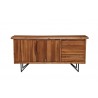 Alpine Furniture Live Edge Server in Light Walnut - Front