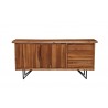 Alpine Furniture Live Edge Server in Light Walnut - Front