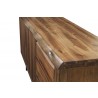 Alpine Furniture Live Edge Server in Light Walnut - Edge Close-up