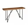 Alpine Furniture Live Edge Sofa Table in Light Walnut - Alpine Furniture Live Edge Sofa Table in Light Walnut