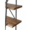  Alpine Furniture Live Edge Bookshelf in Light Walnut - Shelf Edge Close-up -  Alpine Furniture Live Edge Bookshelf in Light Walnut - Shelf Edge Close-up
