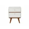 Alpine Furniture Dakota Two Drawer Nightstand - Front - Alpine Furniture Dakota Two Drawer Nightstand - Front