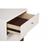 Alpine Furniture Dakota Two Drawer Nightstand - Top Drawer Opened