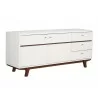 Alpine Furniture Dakota TV Console - Angled and Closed - Alpine Furniture Dakota TV Console - Angled and Closed