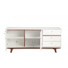 Alpine Furniture Dakota TV Console - Front and Opened