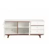 Alpine Furniture Dakota TV Console - Front and Opened - Alpine Furniture Dakota TV Console - Front and Opened