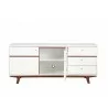 Alpine Furniture Dakota TV Console - Front and Opened - Alpine Furniture Dakota TV Console - Front and Opened