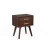 Alpine Furniture Gramercy 2 Drawer Nightstand - Angled