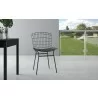 Manhattan Comfort Madeline Chair with Seat Cushion in Black - Manhattan Comfort Madeline Chair with Seat Cushion in Black