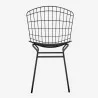 Manhattan Comfort Madeline Chair with Seat Cushion in Black Back - Manhattan Comfort Madeline Chair with Seat Cushion in Black Back