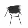Manhattan Comfort Madeline Chair with Seat Cushion in Black Bottom - Manhattan Comfort Madeline Chair with Seat Cushion in Black Bottom