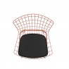 Manhattan Comfort Madeline Chair with Seat Cushion in Rose Pink Gold and Black Top