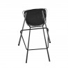 Manhattan Comfort Madeline 41.73" Barstool with Seat Cushion in Black Bottom