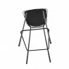 Manhattan Comfort Madeline 41.73" Barstool with Seat Cushion in Black Bottom - Manhattan Comfort Madeline 41.73" Barstool with Seat Cushion in Black Bottom