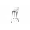 Manhattan Comfort Madeline 41.73" Barstool with Seat Cushion in Charcoal Grey and Black - Manhattan Comfort Madeline 41.73" Barstool with Seat Cushion in Charcoal Grey and Black