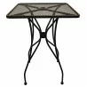 H&D Seating Square Wrought Iron Mesh Top Table w/ Bar Height Base - H&D Seating Square Wrought Iron Mesh Top Table w/ Bar Height Base