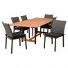 Amazonia Damian 6 Piece Rectangular Patio Dining Set