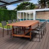 Amazonia Koningsdam 9 Piece Rectangular Patio Dining Set - Lifestyle