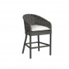 Sunset West Cabo Counter Stool in Soothe Pearl w/ Flange Welt