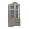Pulaski Furniture Abbotts Glen Glass Door Bunching Display with Storage Drawers Side