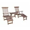 Anderson Teak Royal Steamer Katana 3-Piece Set - Anderson Teak Royal Steamer Katana 3-Piece Set