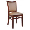 H&D Seating Fully Upholstered Window Back Wood Chair- Set of 2