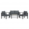 Tortuga Outdoor Lakeview 4pc Conversation Set 7