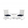 Tortuga Outdoor Portside Classic Wicker Rocking Chair 3pc Set  4