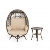 Tortuga Outdoor Rio Vista Outdoor Wicker Egg Chair with Swivel Base and Side Table 9