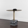 Sunpan Kata Bistro Table in Grey Marble 32'' - Lifestyle