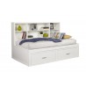 Alpine Furniture Royce Twin Bed, White - Lifestyle