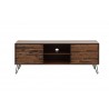 Crawford and Burke Wexford 56 inch Dark Brown 2-Door 2-Shelf Media Console, Front Angle