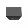 Manhattan Comfort Fortress Textured Metal 75.4" Garage Cabinet with 4 Adjustable Shelves in Charcoal Grey Top