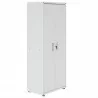 Manhattan Comfort Fortress Textured Metal 75.4" Garage Cabinet with 4 Adjustable Shelves in White Front - Manhattan Comfort Fortress Textured Metal 75.4" Garage Cabinet with 4 Adjustable Shelves in White Front