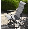 Woodard Avondale Padded Sling Dining Arm Chair - Lifestyle Angled