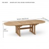 Anderson Teak 106" Sahara Oval double Extension Table-dimension - Anderson Teak 106" Sahara Oval double Extension Table-dimension